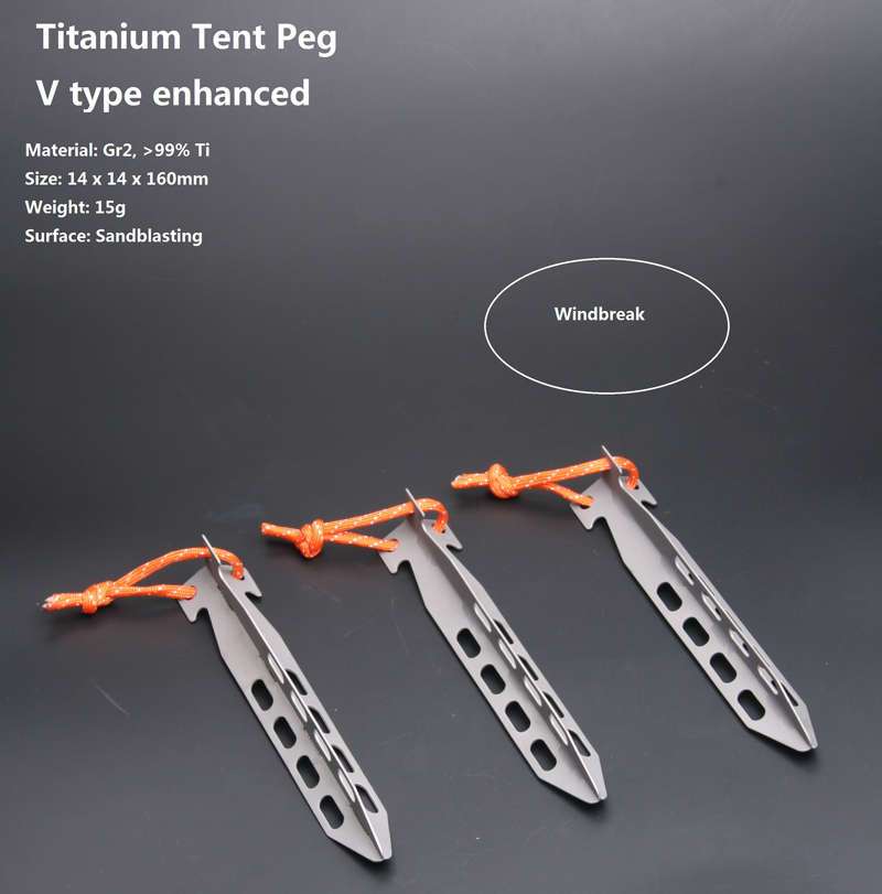 Titanium tent peg