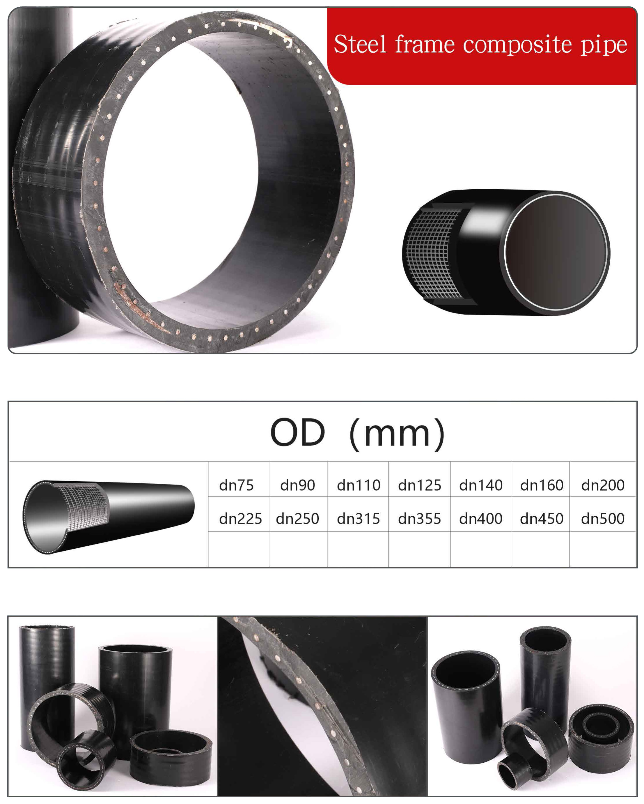 Tubo composto de estrutura de aço