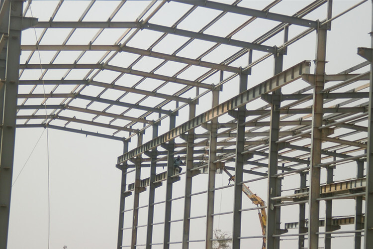 Steel structure building for industrial plant