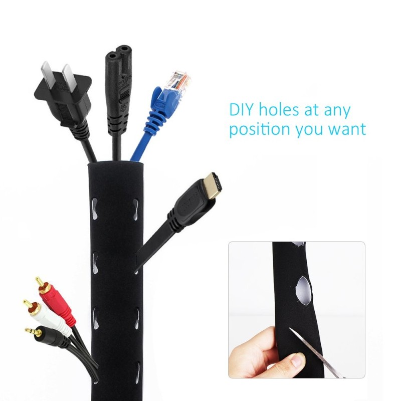 Funda de neopreno para gestión de cables