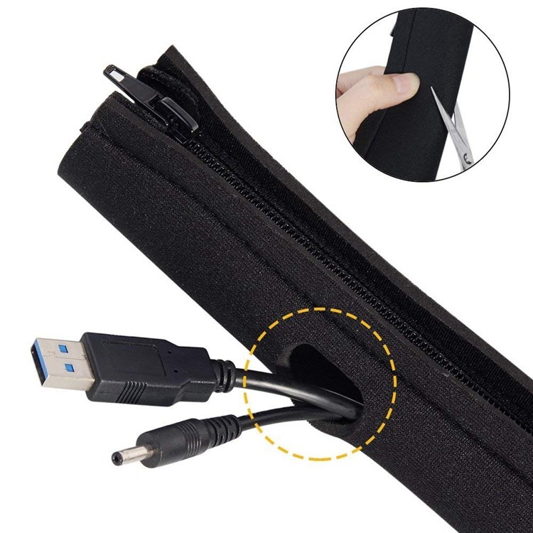 Funda de neopreno para gestión de cables