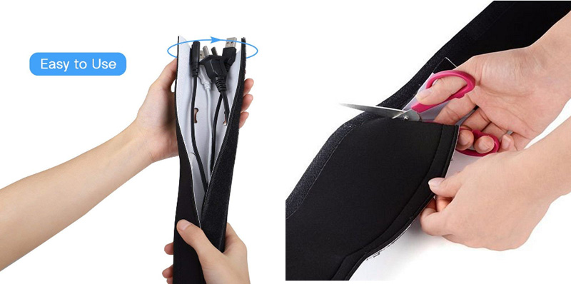 flexible neoprene cable wrap sleeve