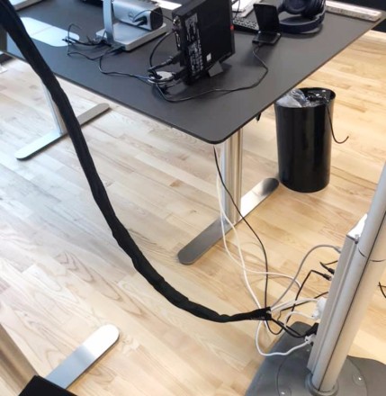 Application of zipper cable sleeve in home