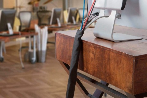 O envoltório do cabo Hook and Loop torna seus fios bagunçados ainda mais limpos