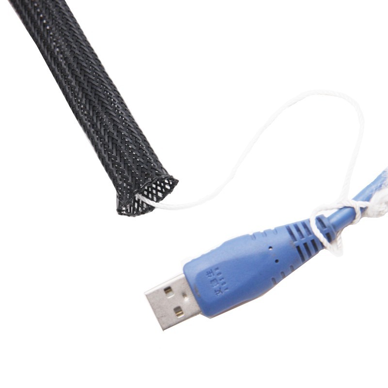 Manchon de fil tressé PET avec corde