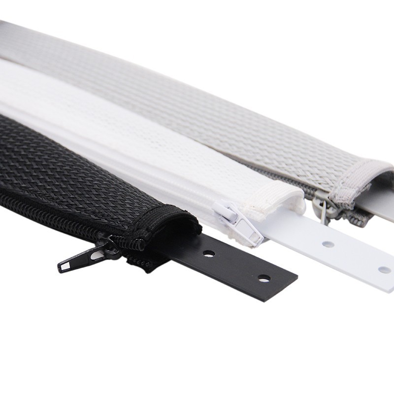 Плетеный рукав на молнии с прокладкой