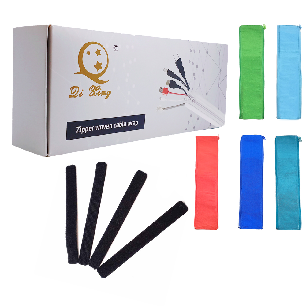 Supply zipper cable sleeve braided wrap Wholesale Factory Xiamen Qx