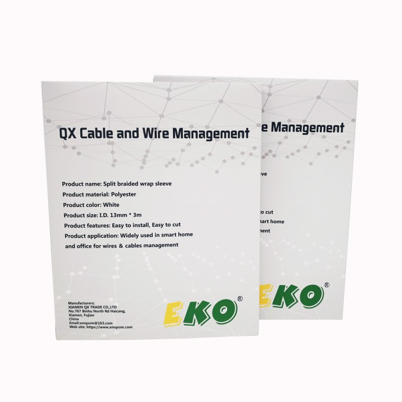 Kleines Paket Split Geflochtener Kabelschutz Management-Sleeving für TV-Computer Heimkino-Büro