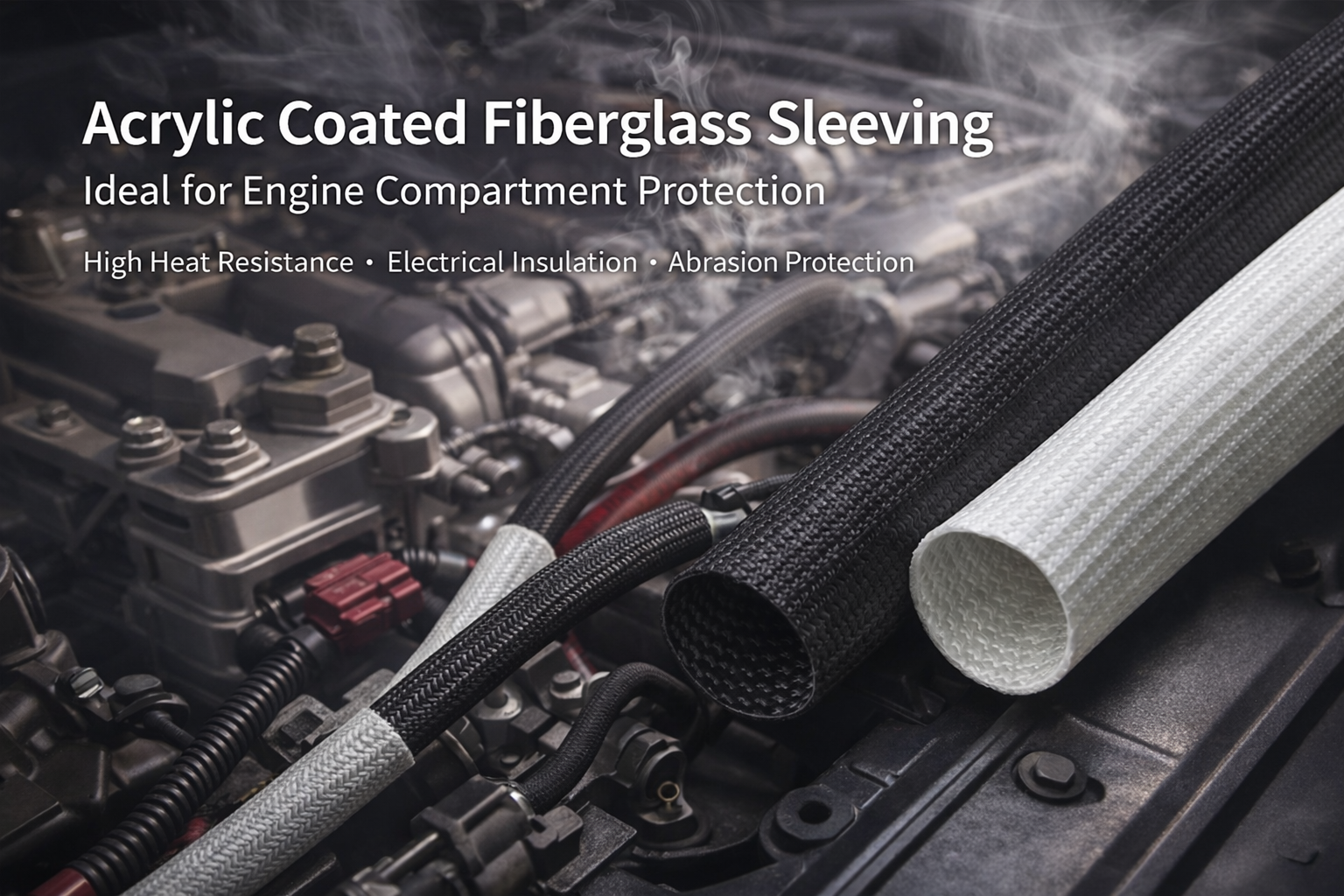 Silicone-Coated Fiberglass Sleeving