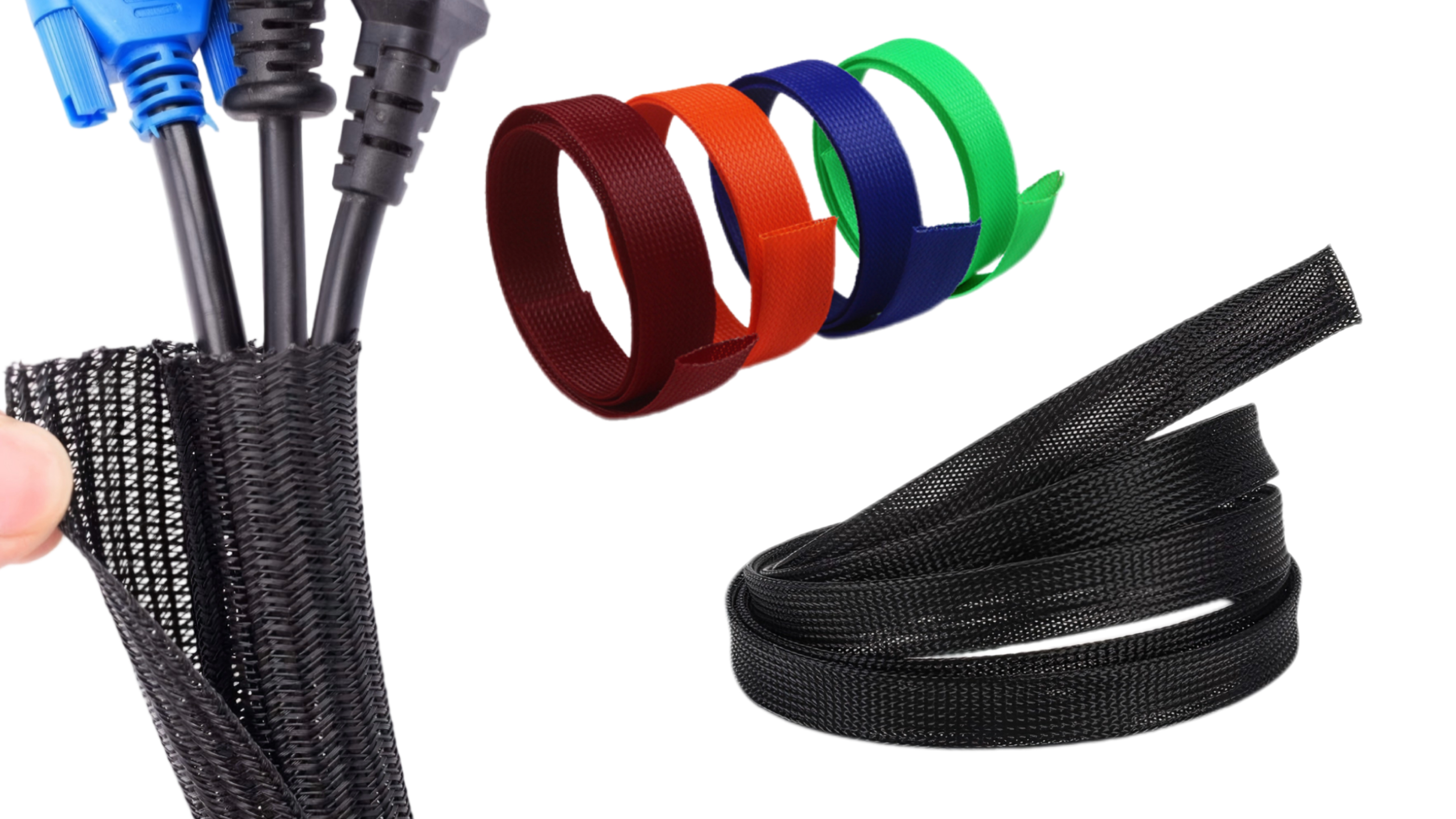 PET braided cable sleeve