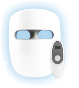 Máscara de terapia de luz LED inalámbrica de 3 colores para la cara
