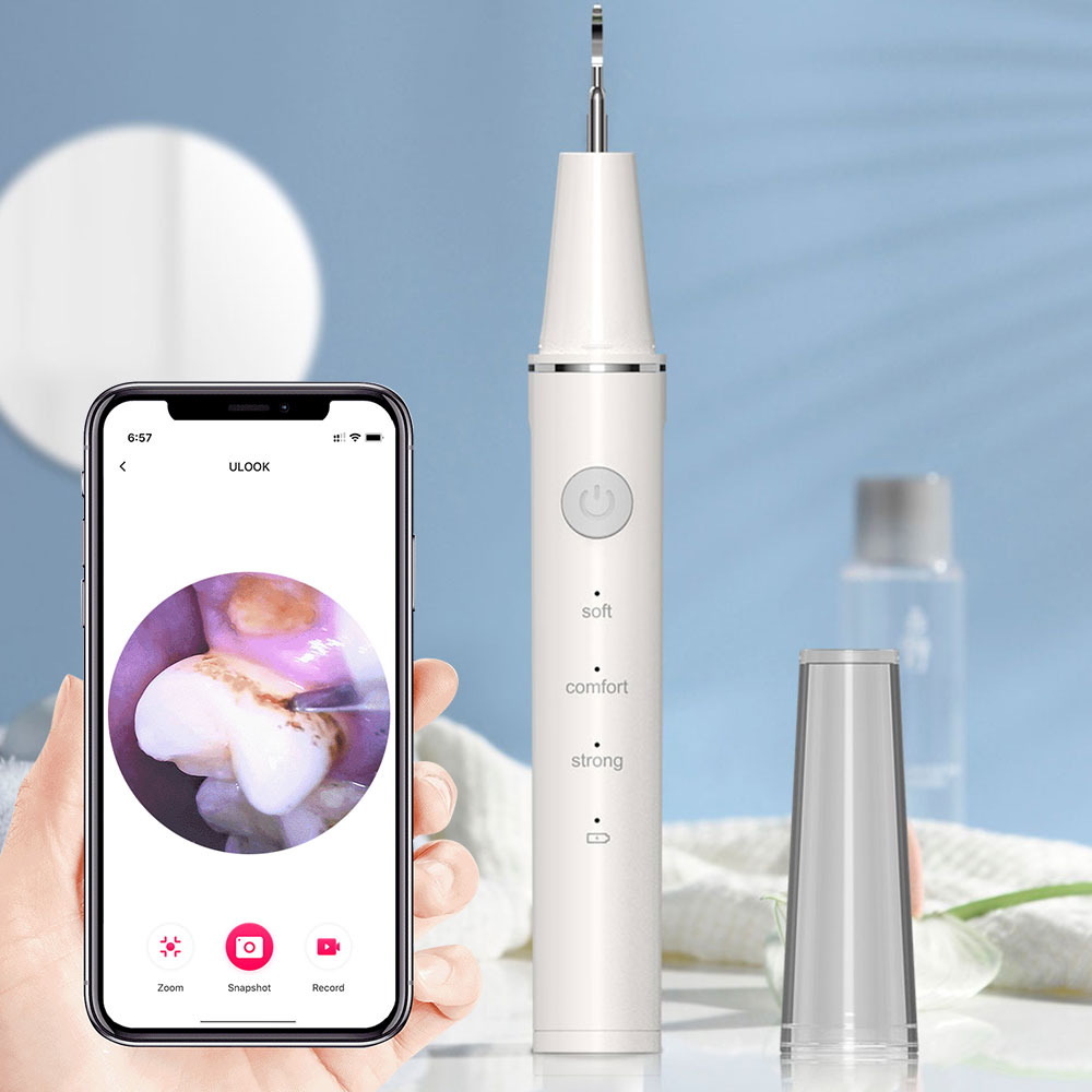 Ultrasonic Tooth Cleaner with Built-in Camera
