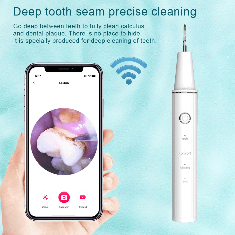 Portable Electric Ultrasonic Dental Scaler Tooth Calculus Tool Sonic Remover Stains Tartar detanl care