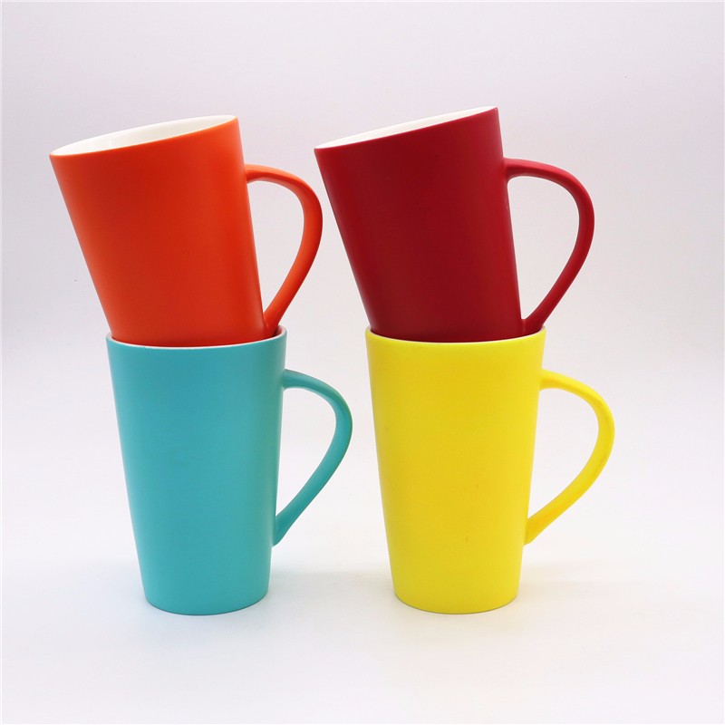 Cryogenic Matt Color Spray Ceramic Mugs