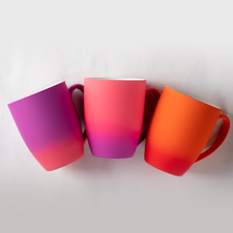 multicolor ceramic electroplated mugs