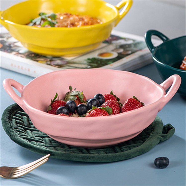 Round Shape Ceramic Soup Bowl with Handle Manufacturers, Round Shape Ceramic Soup Bowl with Handle Factory, Supply Round Shape Ceramic Soup Bowl with Handle
