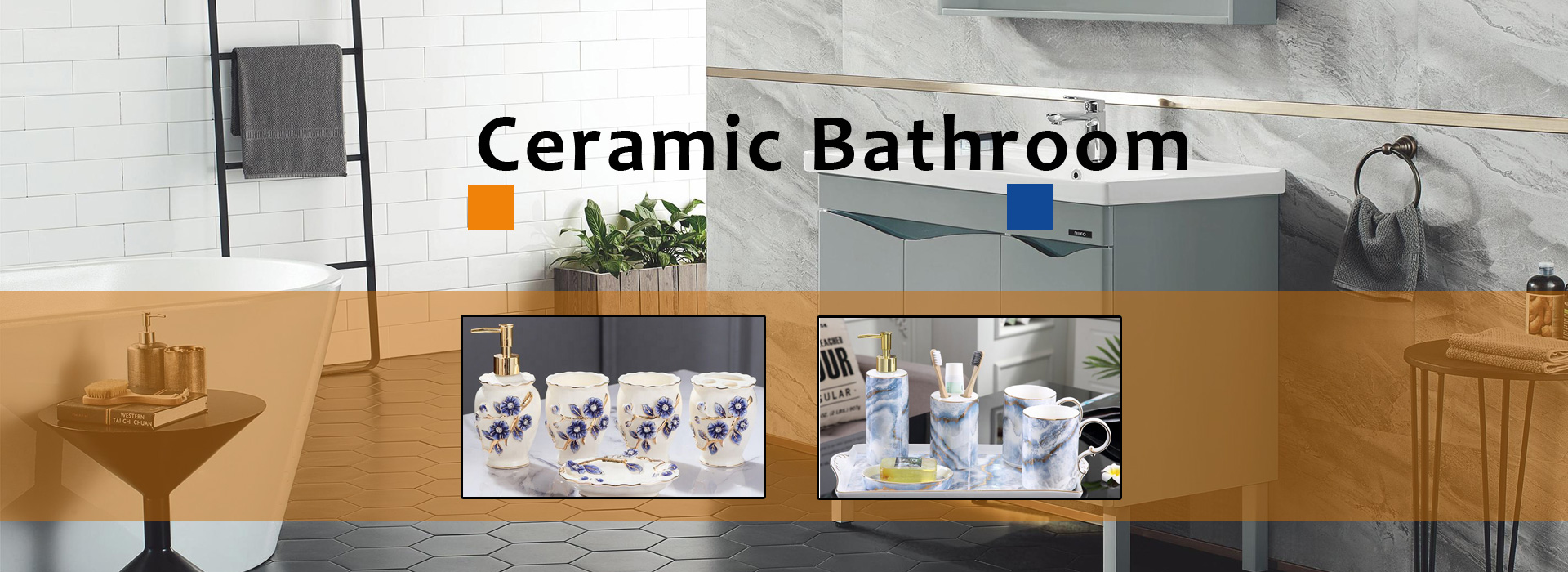 Ceramic bathroom 3 sets