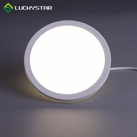 Lâmpada de teto LED 12W redonda 190 mm e 7,5 polegadas design fino