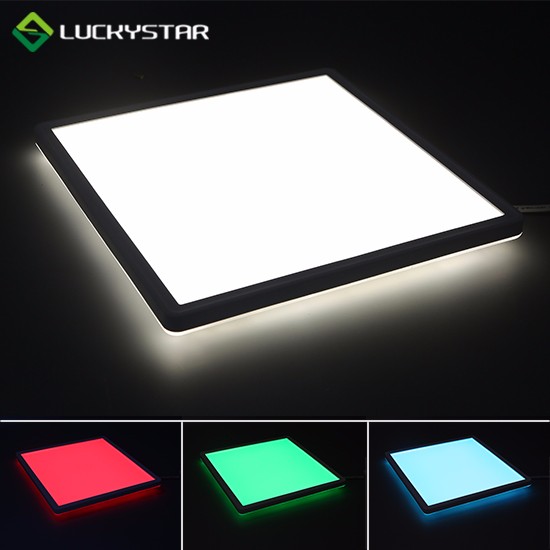 Luz de techo LED RGBW 15W Cuadrado 293 mm 11.5 pulgadas Diseño delgado