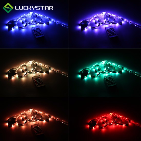 5V USB Farbwechsel LED-Lichtleiste mit PU-Abdeckung