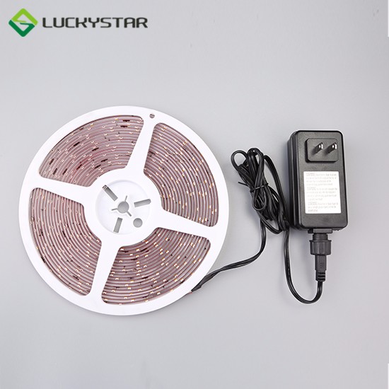 Kit de luz de cinta flexible LED blanca para interiores y exteriores de 32 pies