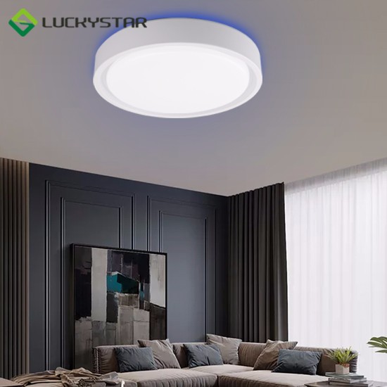 420MM CCT LED Ceiling Light With Sensor And Rgb Back Light White