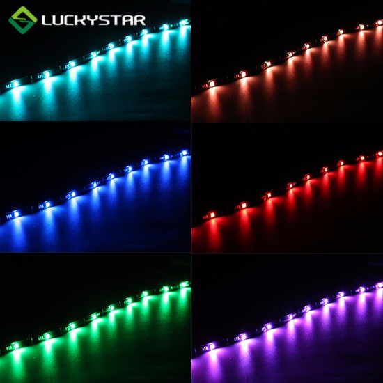 2 Pack 24 inches RGB USB Tape Light