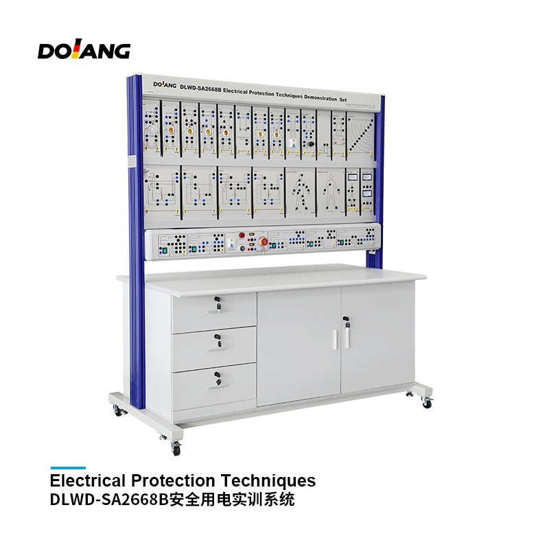 Stand de formación en protección eléctrica DLWD-SA2668B para equipos eléctricos de laboratorio