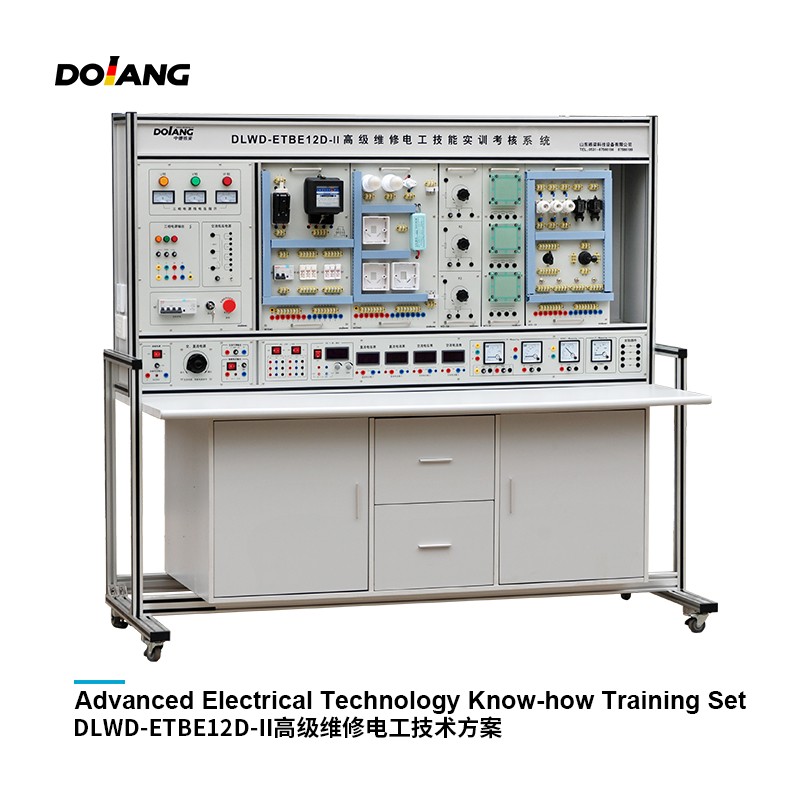 Conjunto de treinamento de manutenção elétrica avançada DLWD-ETBE12D-II de equipamentos de educação profissional