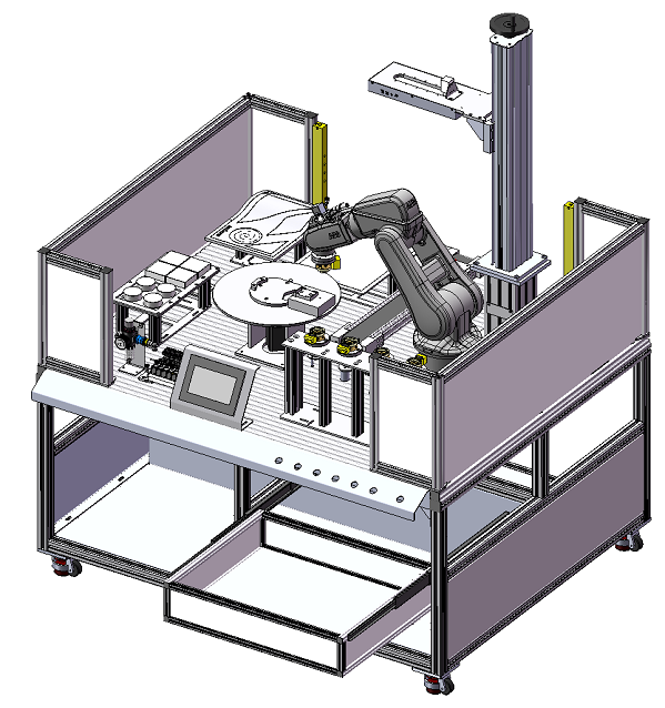 Оборудование для обучения базовым навыкам промышленного робота DLIR-113 системы обучения роботов
