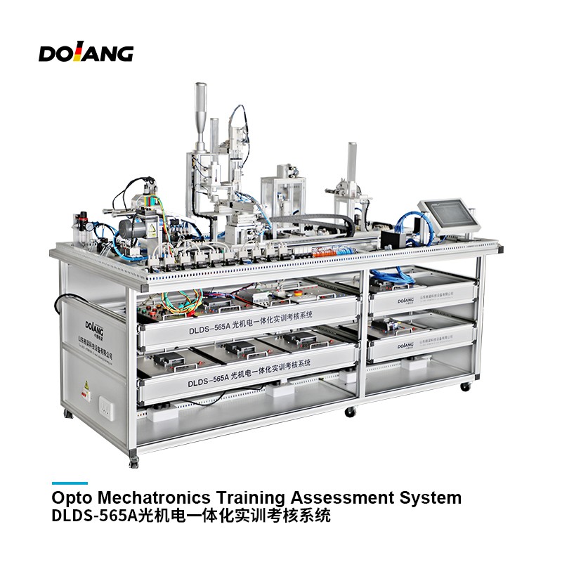Sistem Latihan Mekatronik DLDS-565A dengan peralatan latihan PLC peralatan pendidikan vokasional