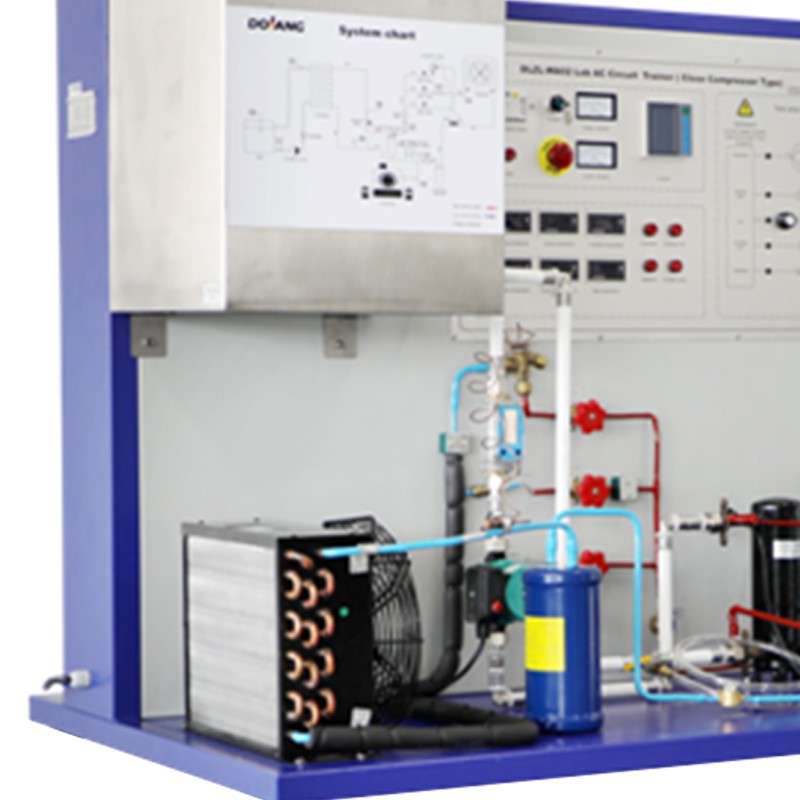 Vocational Training Equipment Didactic Equipment Water-cooled Condenser HVAC Refrigeration Trainer