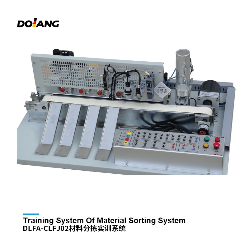 Système de formation DLFA-CLFJ02 du système de tri des matériaux équipement mécatronique équipement d'enseignement professionnel