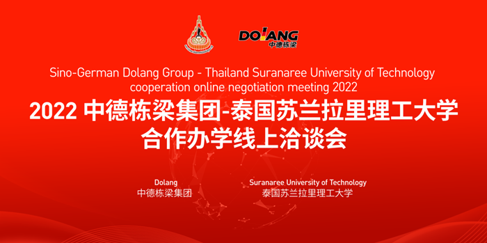 Sino-German Dolang Group - Thailand Suranaree University of Technology cooperation online negotiation meeting 2022