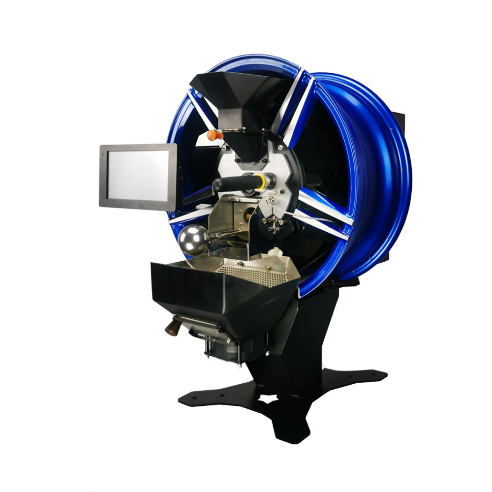 Máquina de torrefação de grãos de café com controle de temperatura ajustável