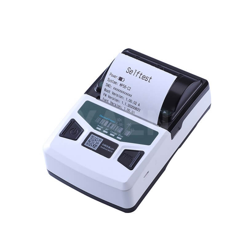 Impressora de recibos térmica Bluetooth direta portátil 58 mm