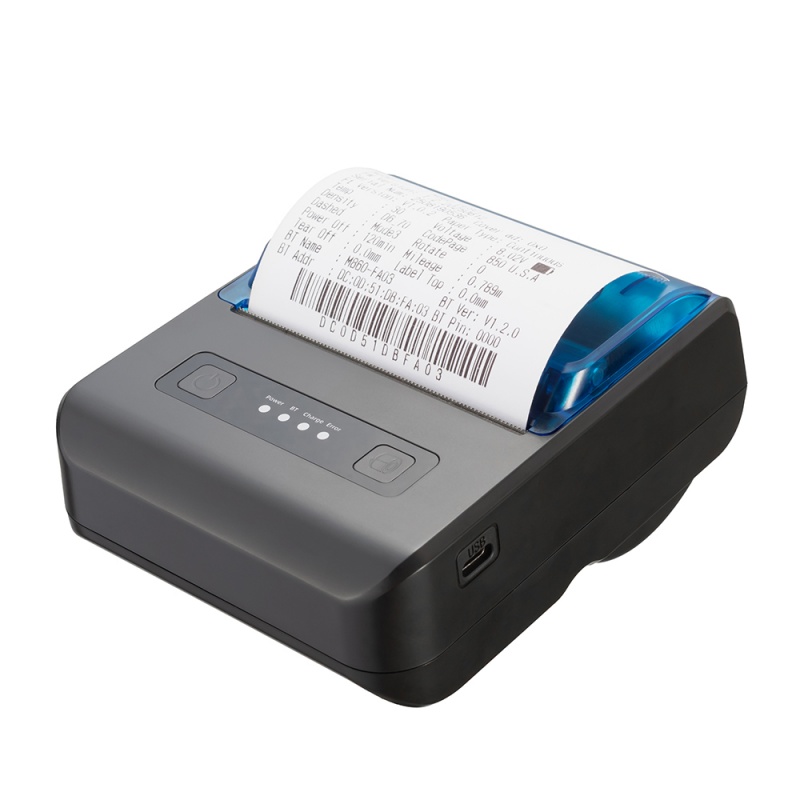 80mm Portable Bluetooth Thermal Receipt Printer 3 inches