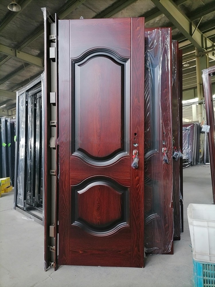 Kuchuan Classical Design High Quality Entrance Steel Metal Door