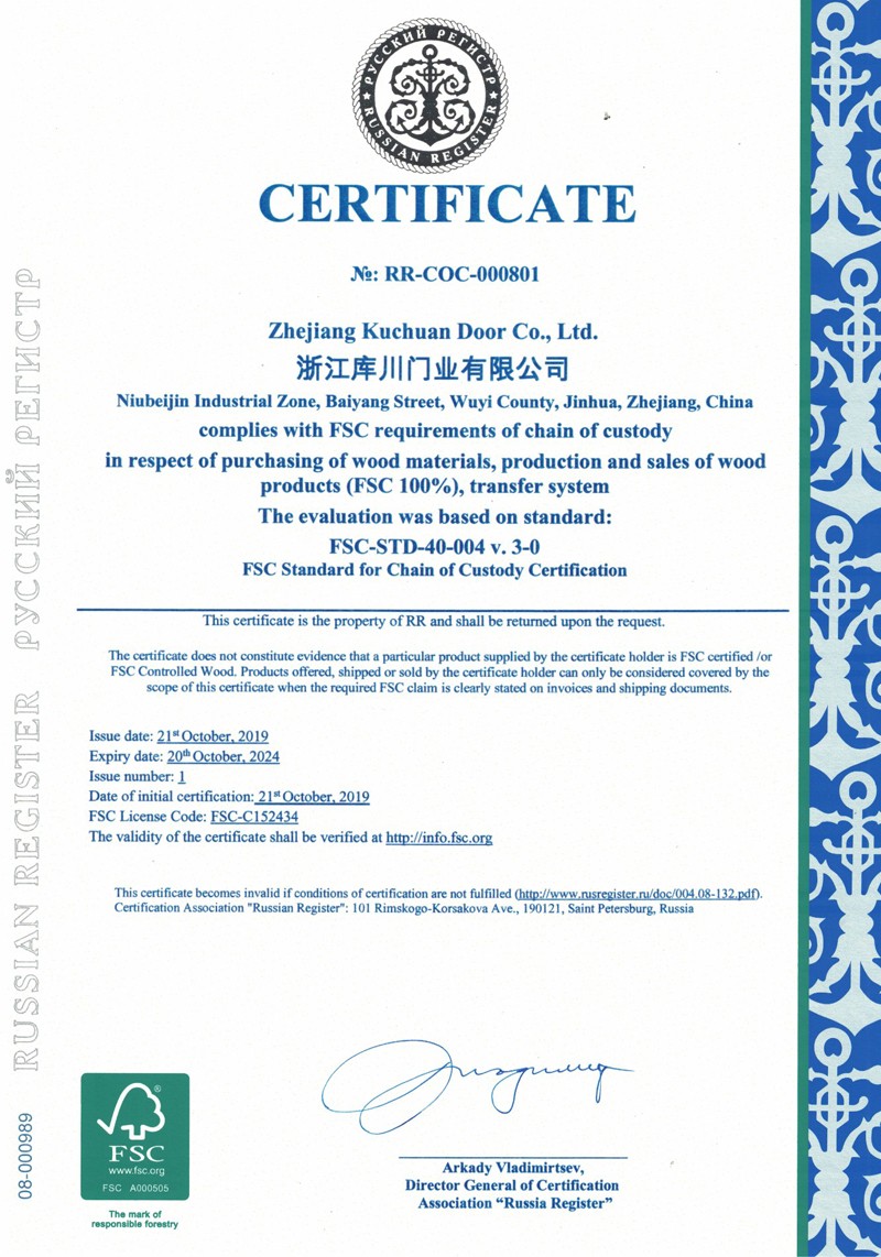 Certificato FSC