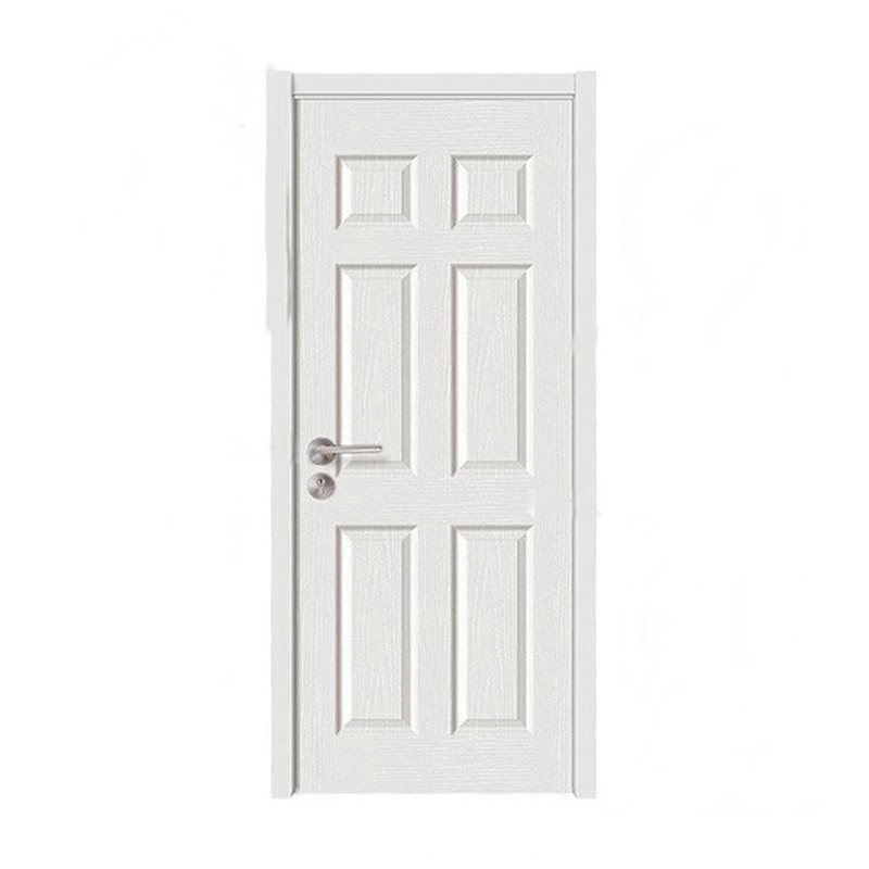 6 Panel Hollow Core Interior White Primer Bathroom Wood Door