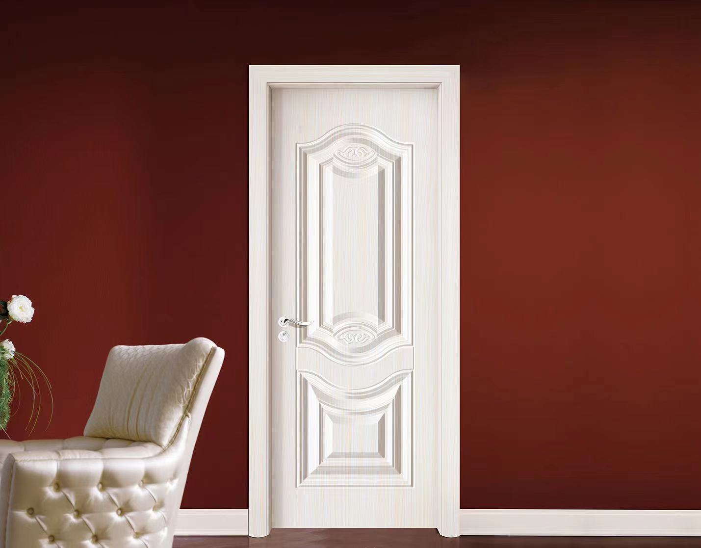 Melamine Faced molded panel wood door