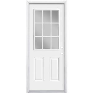 Puerta de entrada individual blanca Kuchuan American Steel Door