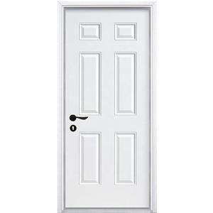 Kuchuan 6 Panel Exterior Doors Prehung American Steel Door