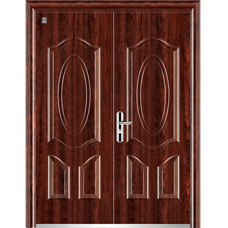 Kuchuan Exterior Double Metal Doors Steel Security Door