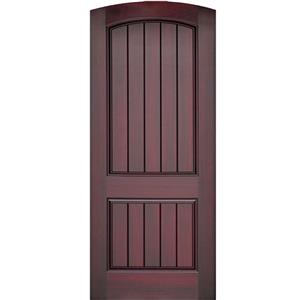 Kuchuan Fiberglass Door with Mahogany Grain FM-007