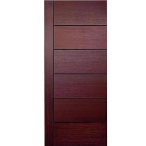 Kuchuan Fiberglass Door with Mahogany Grain FM-014