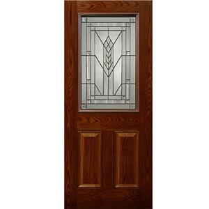 Kuchuan Fiberglass Door with Glazed Grain FGO-003