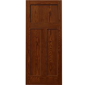 Kuchuan Fiberglass Door with Oak Grain FO-013