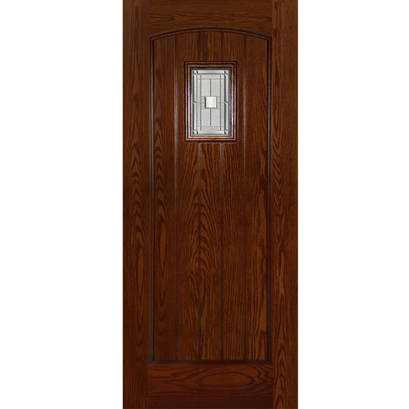 Kuchuan Fiberglass Door with Glazed Grain FGO-001