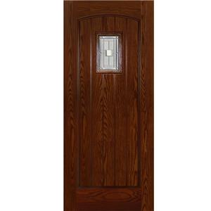 Kuchuan Fiberglass Door with Glazed Grain FGO-001